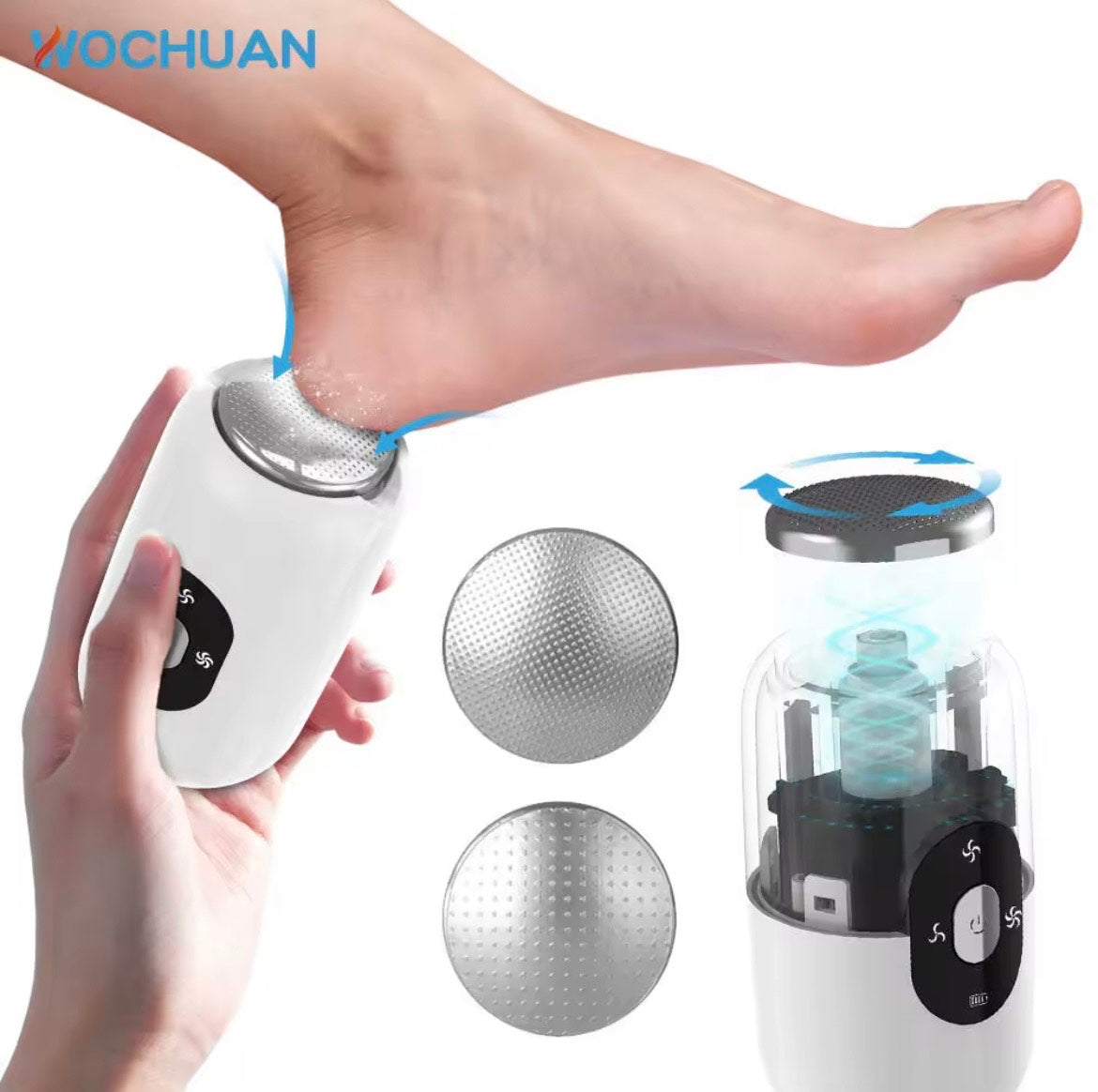 Râpe électrique _ anti-callosités _ Pieds Doux Instantanément | Portable | Rechargeable & Puissant